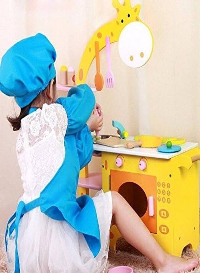 Grizzly® Giraffe Kitchen Pretend Play Learning Set Educational Toy Cooking Set with Multiple Accessories for Kids - Image 2